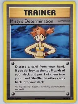 Misty's Determination 80/108 Pokemon - XY Evolutions MP - Image 1