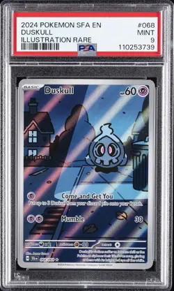 2024 POKEMON SFA EN-SHROUDED FABLE ILLUSTRATION RARE #068 DUSKULL PSA 9 - Image 1