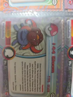 Pokemon - Gloom #44 Holo Foil - Topps TV Animation Blue Logo LP - Image 3