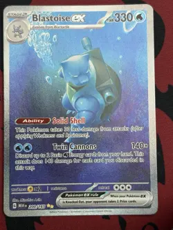 Blastoise ex 200/165 Scarlet & Violet 151 Special Illustration Pokemon VLP/NM - Image 1