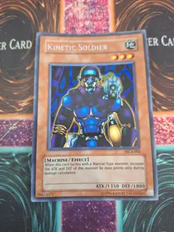 Yugioh Kinetic Soldier WC4-002 Prismatic Secret Unlimited Moderately Played - Image 1
