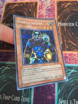 Yugioh Kinetic Soldier WC4-002 Prismatic Secret Unlimited Moderately Played - Image 2