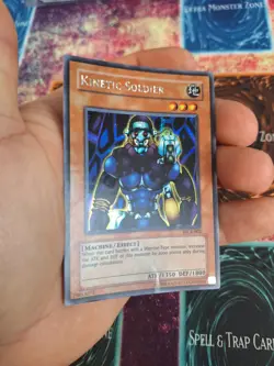 Yugioh Kinetic Soldier WC4-002 Prismatic Secret Unlimited Moderately Played - Image 3