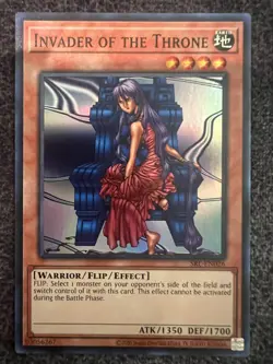 Yugioh Invader of the Throne SRL-EN026 Super Rare Unlimited Rare NM - Image 1