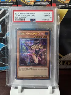 YUGIOH PSA 10 Dark Magician Girl MP24-EN053 Secret Rare 1st Edition - Image 1