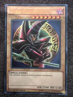 Yugioh Dark Magician YGLD-ENB02 Ultra Rare 1st Edition NM - Image 1