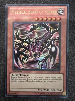 Yugioh Mystical Beast of Serket SDMA-EN037 Ultra Rare 1st Edition NM - Image 1