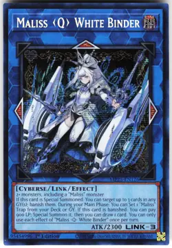 Maliss Q White Binderr MP25-EN126 Yugioh TCG Prismatic Secret Rare NM - Image 1