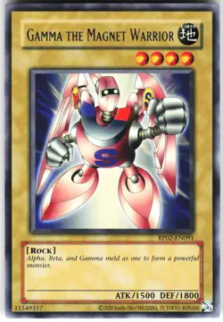 Gamma The Magnet Warrior RP02-EN091 Yugioh TCG Rare NM - Image 1