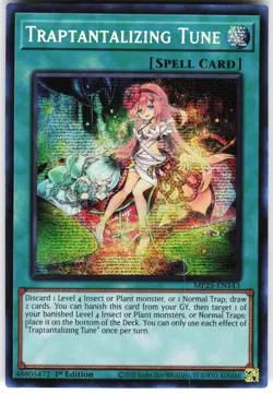 Traptantalizing Tune MP25-EN143 Yugioh TCG Prismatic Secret Rare NM - Image 1