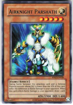 Airknight Parshath RP02-EN058 Yugioh TCG Rare NM - Image 1