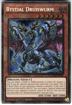 Bystial Druiswurm MP25-EN044 Yugioh TCG Starlight Rare NM - Image 1