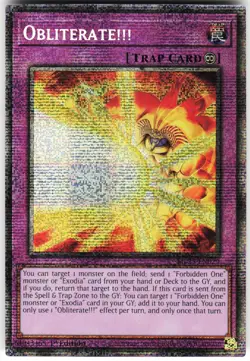 Obliterate!!! MP25-EN029 Yugioh TCG Starlight Rare NM - Image 1