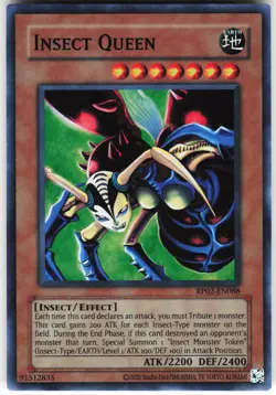 Insect Queen RP02-EN088 Yugioh TCG Super Rare NM - Image 1