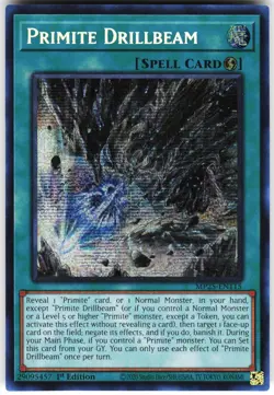 Primite Drillbeam MP25-EN115 Yugioh TCG Prismatic Secret Rare NM - Image 1