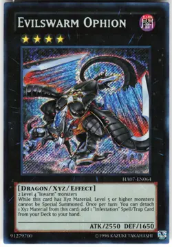 Evilswarm Ophion HA07-EN064 Yugioh TCG Secret Rare NM - Image 1