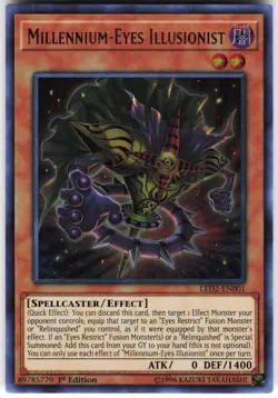 Millennium-Eyes Illusionist LED2-EN001 Yugioh TCG Ultra Rare NM - Image 1