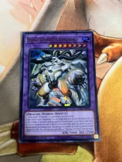 Dracotail Arthalion JUSH-EN006 Ultra Misprint Missing N Near Mint Yugioh TCG - Image 1