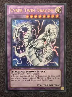 Yugioh Cyber Twin Dragon SDCR-EN037 Ultra Rare 1st Edition NM - Image 1