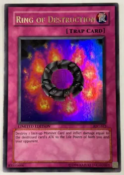 Yugioh IOC-SE3 Ring of Destruction Ultra Rare Limited Ed. NM - Image 1