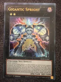 Yugioh Gigantic Spright POTE-EN047 Super Rare 1st Edition NM - Image 1