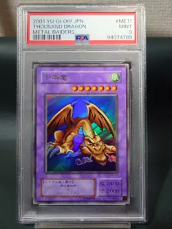 Yu-Gi-Oh Card Thousand Dragon Ultra Rare ME-11 2nd Edition 2001 PSA9 Japanese - Image 1