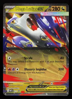 Mega Latias ex 011 Mega Evolutions Black Star Promo Pokemon Card - Image 1