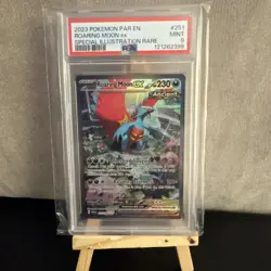 Pokemon TCG Roaring Moon EX Paradox Rift Holo Card 251/182 PSA 9 - Image 1
