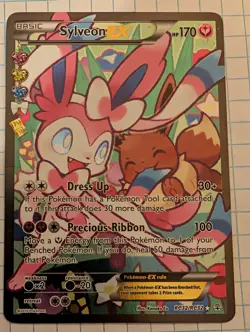 Pokemon TCG Sylveon EX Generations Radiant Full Art Ultra Rare Card RC32/RC32 LP - Image 1