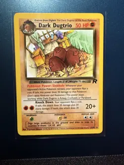 Dark Dugtrio 23/82 Team Rocket RARE WOTC Pokemon Card 2000 NM - Image 1