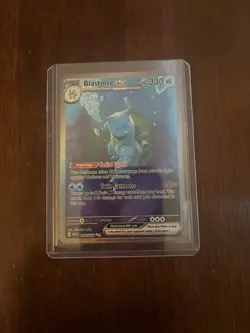 Pokemon TCG Blastoise EX 200/165 Scarlet Violet 151 SAR Holo Card - Image 1