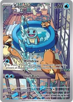 Pokemon Squirtle NM 1st Edition Normal SV07: Stellar Crown - Image 1