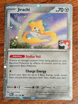 Jirachi 126/182 Prize Pack Series Cards Stamped Cosmo Holo Common LP - Image 1