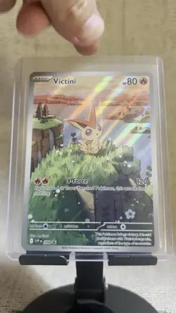 Victini Black Star Promo SVP208 NM+ Black Bolt White Flare Pokemon TCG Card - Image 2