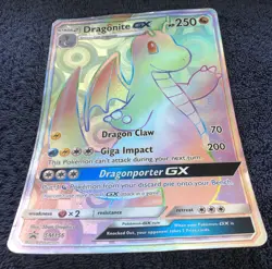 Pokemon Card Dragonite GX Stage 2 HP250 Black Star Promo SM156 **Jumbo size** - Image 1
