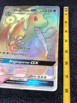 Pokemon Card Dragonite GX Stage 2 HP250 Black Star Promo SM156 **Jumbo size** - Image 3