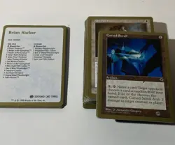 Magic The Gathering Brian Hacker Complete 90 Card Deck 1998 World Championship - Image 2