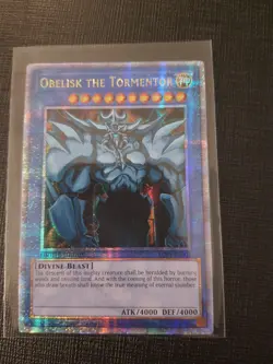 EGYPTIAN GOD CARDS OBELISK SLIFER RA LC01 Quarter Century Secret Rare Yugioh TCG - Image 4