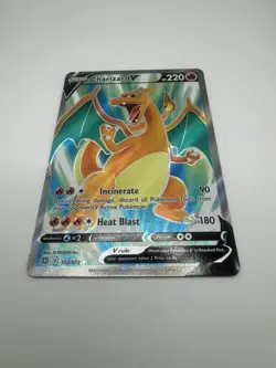 Pokemon Card Charizard V (Full Art) 153/172 Swsh09: Brilliant Stars Holo NM - Image 1