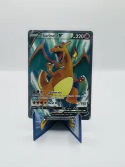 Pokemon Card Charizard V (Full Art) 153/172 Swsh09: Brilliant Stars Holo NM - Image 2