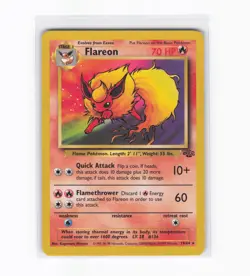 Flareon 19/64 Jungle Unlimited | WOTC Vintage Pokemon Card LP-MP - Image 1