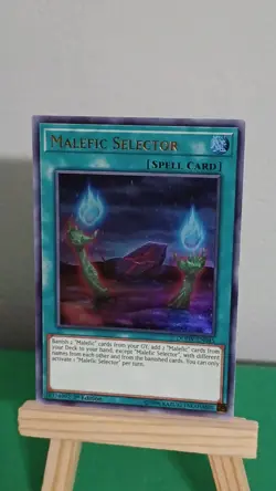 2020 Yugioh Malefic Selector Spell Card DUOV-EN045 Ultra Rare Duel Overload - Image 2
