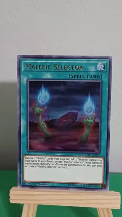 2020 Yugioh Malefic Selector Spell Card DUOV-EN045 Ultra Rare Duel Overload - Image 3