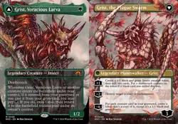Grist, Voracious Larva // Grist, the Plague Swarm - Extended Art MH3 LP MTG - Image 1