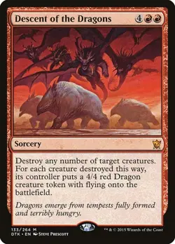 Descent of the Dragons DTK LP MTG - Image 1