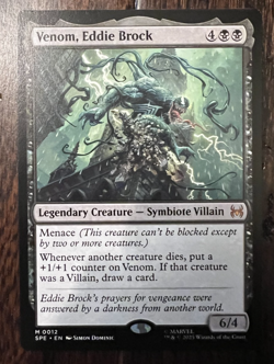 Venom, Eddie Brock + BONUS | Marvel's Spider-Man: Eternal | Magic MTG | Black - Image 2