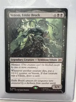Venom, Eddie Brock + BONUS | Marvel's Spider-Man: Eternal | Magic MTG | Black - Image 5