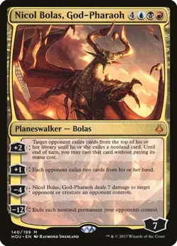 Nicol Bolas, God-Pharaoh HOU LP MTG - Image 1