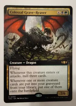 Mtg Tarkir Dragonstorm Colossal Grave-Reaver Extended Art NM - Image 1