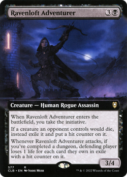 Ravenloft Adventurer - CLB #577 | NORMAL | NM | MTG | EXTENDED ART - Image 1
